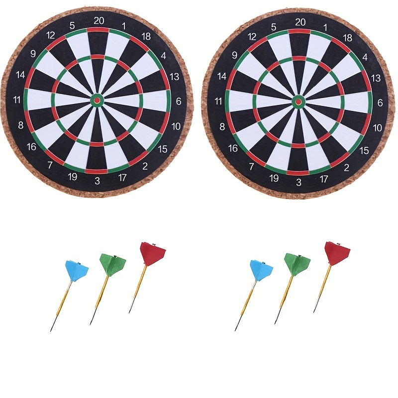 Image of 2 Pack Miniature Dartboard Models For Dollhouse Decoration | Collectible Accessories For Hobbyists And Enthusiasts, Mixed Color