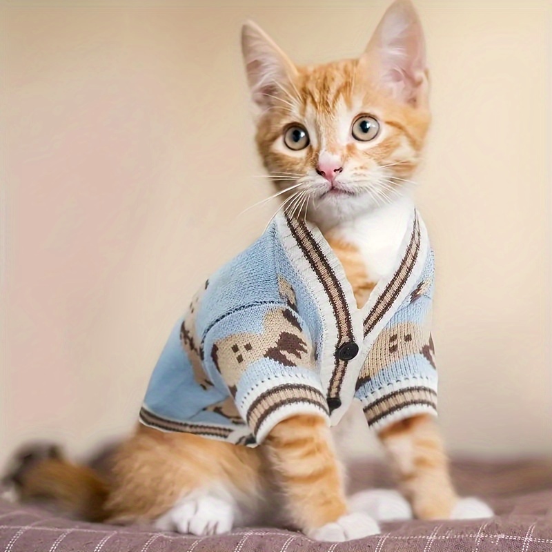 Temu – TEMU Luxury Cardigan Dog Sweater, Winter Warm Dog Clothing, Puppy Clothing, Pet Coat Jacket, Pet Supplies Knitted Sweater