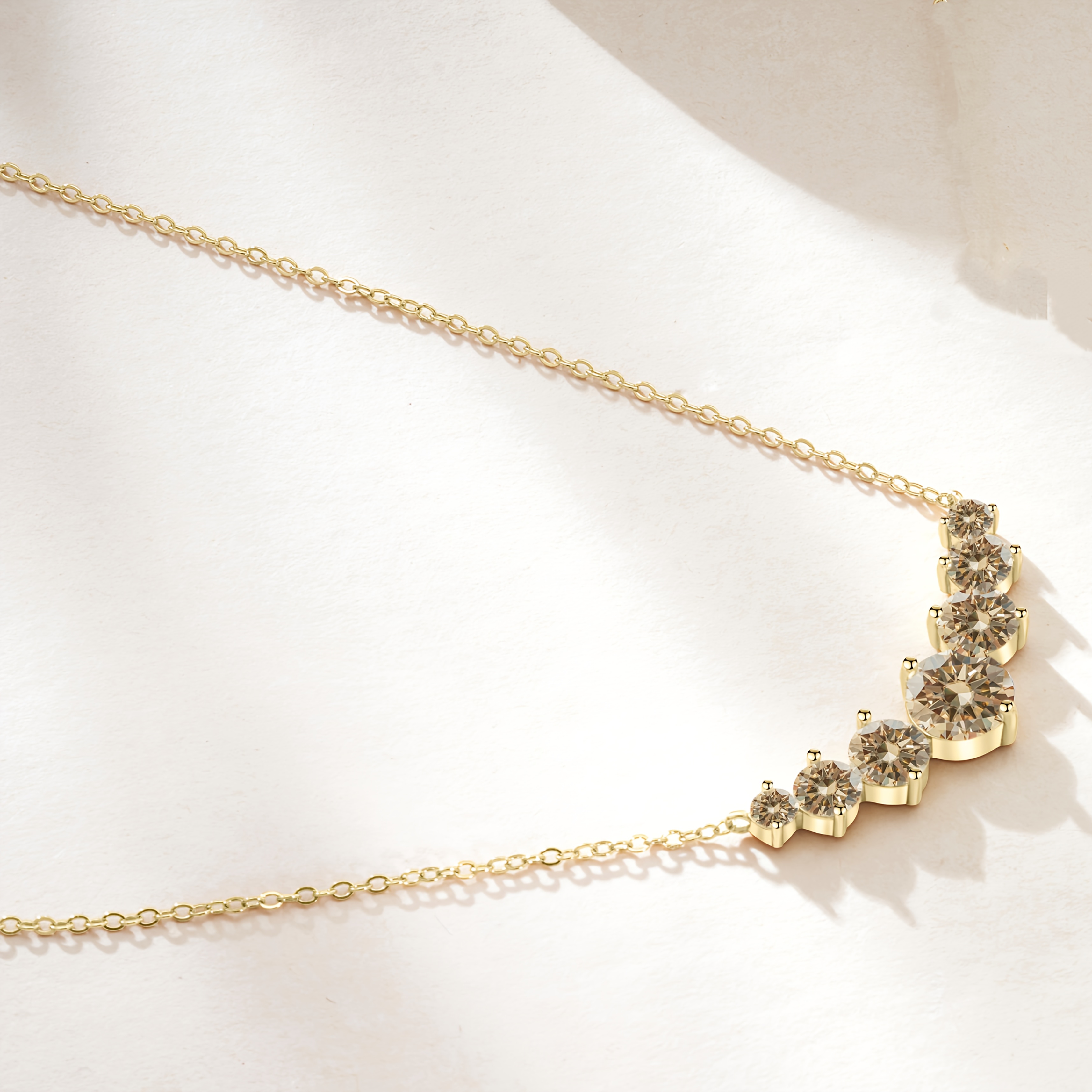 Women's 925 Silver Pendant Necklace with 2.8CT Round Moissanite