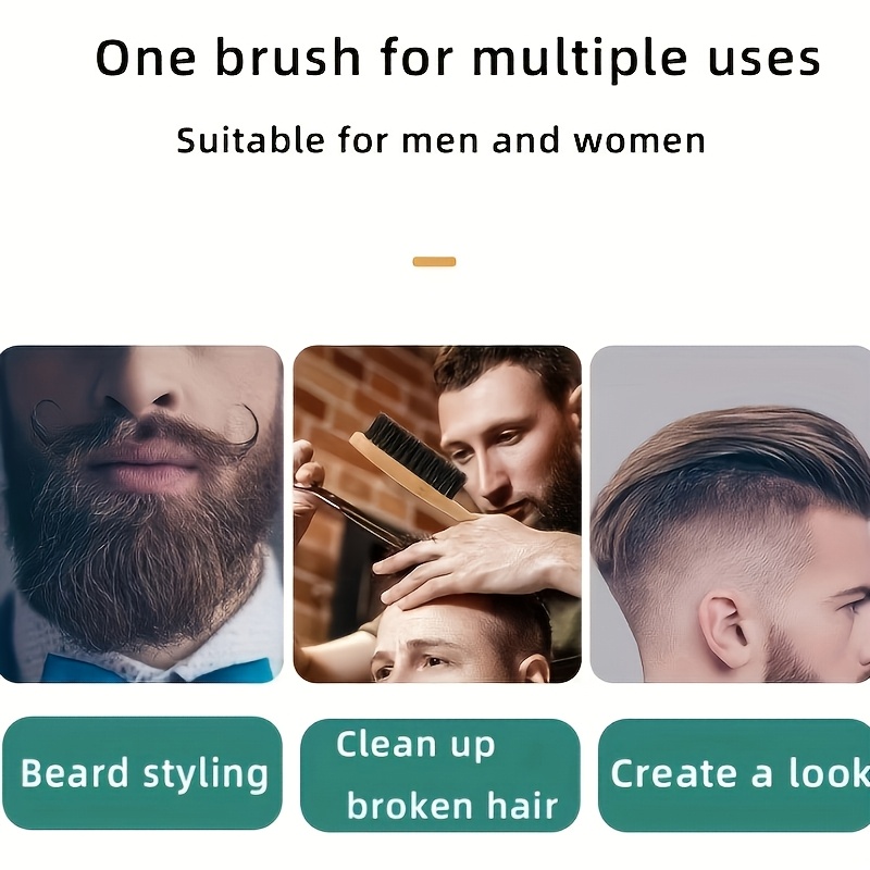 Bamboo Handle Hair Brush with Soft Bristles for All Hair Types