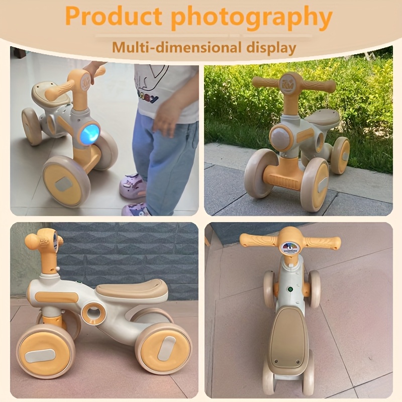 portable baby walker kids   balance bike with fun lights music and comfortable seat   balance bike indoor outdoor use     holiday gifts childrens birthday gift halloween easter gift Product details 3