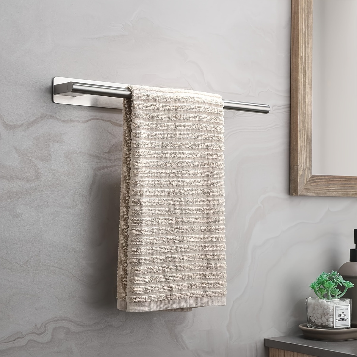 

[customer ] Steel Towel Bar - No-drill, Mounted Bathroom Storage For Towels And Accessories, Christmas/halloween Decoration