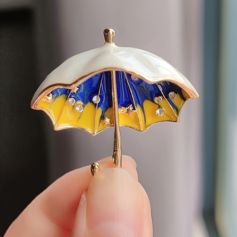 TEMU Broche de paraguas de cielo estrellado, accesorio de ropa, alfiler de cintura, alfiler antideslizante, ramillete para traje, de , alfiler de