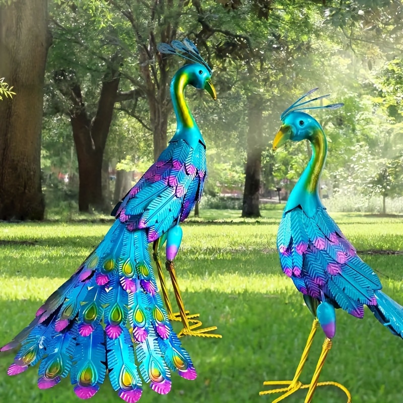 

A Beautiful Statue, Metal Standing Statue Outdoors, Tail Ornaments Garden Decoration, Lawn Backyard Decoration, Patio, Party, Wedding Decoration, Is