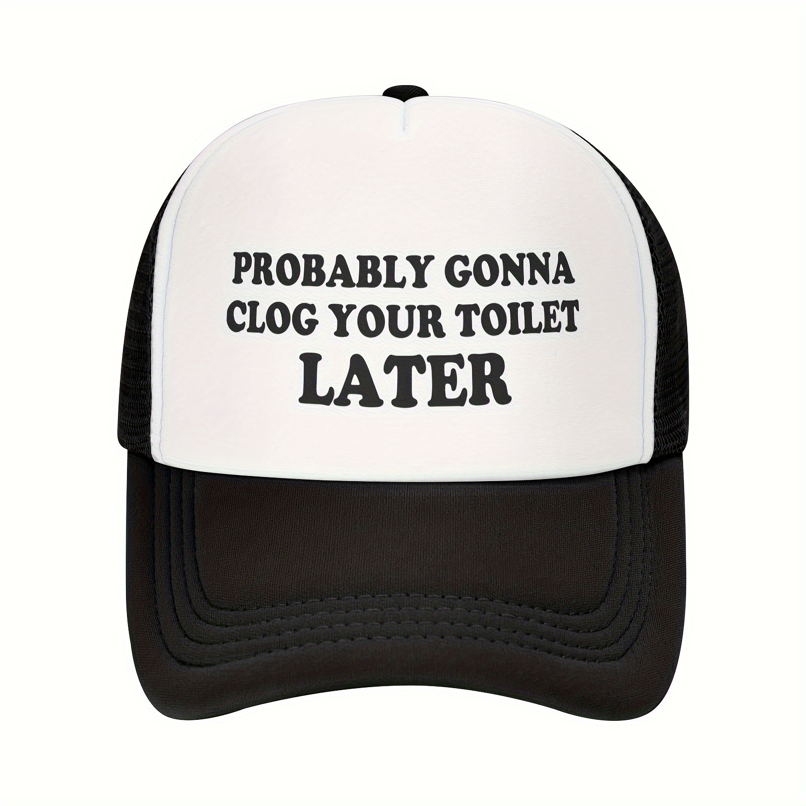 

Adjustable Men's Baseball Cap - Breathable Mesh, Black Sponge Design | Casual Fashion Trucker Hat