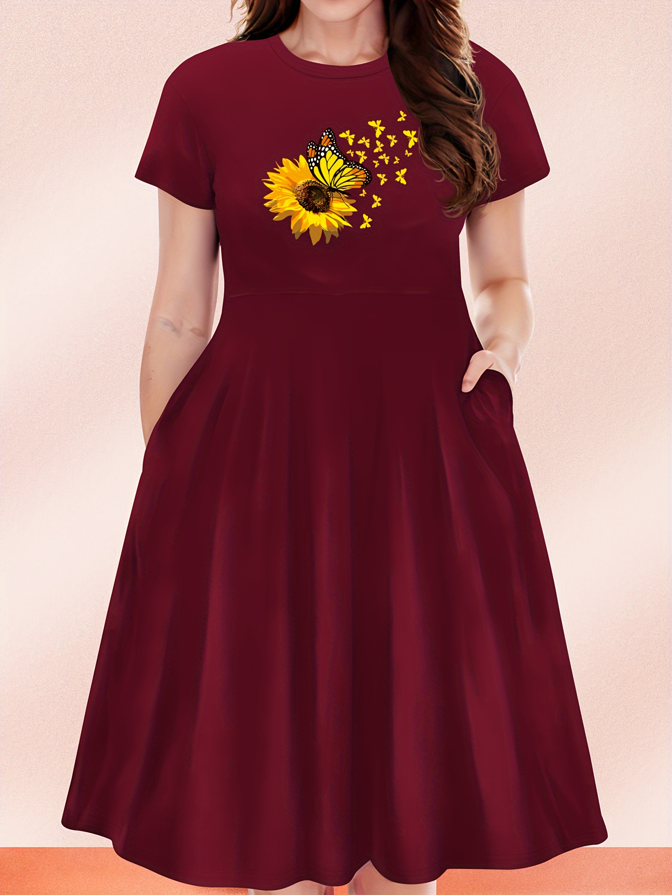 burgundy sunflower dress TLB Mallorca | Men's leather Shoes | Oxford Shoes Artista Collection