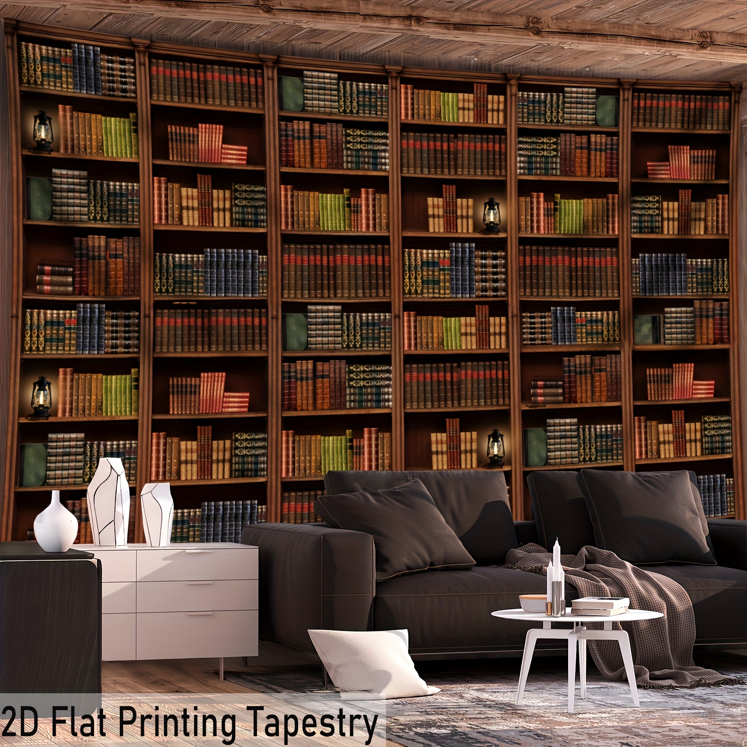 Arazzo da parete con libro del sapere decorazione salotto ufficio_voghion.com