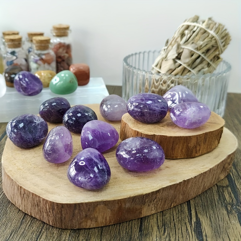 Bulk Amethyst Stone Polished Irregular Stone Balls for Crafts