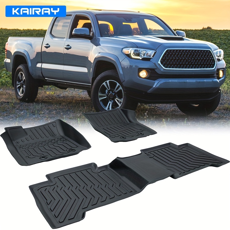 TEMU Kairay Tpe Rubber Car Floor Mats For Tacoma 18-23, No Fit