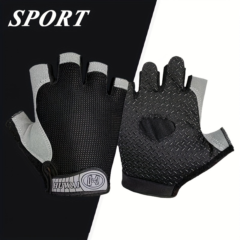 A Pair of Unisex Sports and Fitness Gloves, Non-slip, Breathable, Comfortable, Suitable for Outdoor Sports and Casual Wear