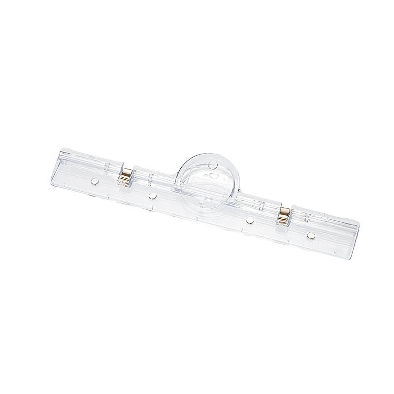 TEMU 1pc Acrylic Transparent Clip Magnetic Roll Menu Clip Office Supplies Folder A4 Receipt Clip Easy Transparent