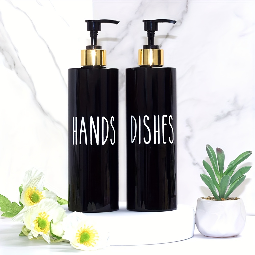 

2pcs 16.9oz Refillable Dispenser Set For - , - Countertop And Dish Bottles, -saving , -free Plastic, Christmas/halloween Decoration