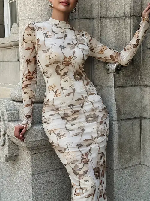 Spring And Summer Retro Print Long-Sleeved Mesh Women'S Dress, Women'S Carnival Costume, Waist Hip Wrap Long Skirt Women'S Elegant Dress * Dating Banquet Dress Women'S Party Dress, Suitable for ... Spring And Summer Retro Print Long-Sleeved Mesh Women'S Dress, Women'S Carnival Costume, Waist Hip Wrap Long Skirt Women'S Elegant Dress * Dating Banquet Dress Women'S Party Dress, Suitable for ...