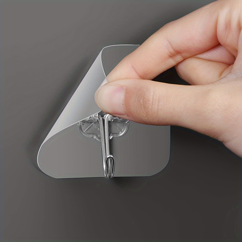 10pcs Transparent Hooks Multi-Purpose Wall Hook Strong Suction Cup Sucker Wall Hooks Hanger for Kitchen Bathroom, Utility Hooks