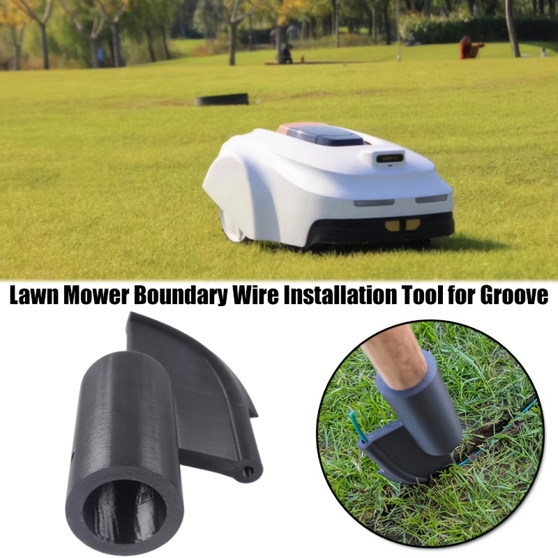 TEMU 1pc Outil d'installation de rainure de fil de délimitation pour robot tondeuse, compatible avec câble de 4 mm et poignée Stihl de 28 mm