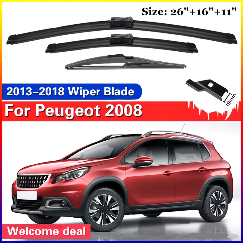 TEMU For 2013-2018 26"+16"+11" Front And Rear Wiper Blades Windshield Windscreen Window Cutter Accessories