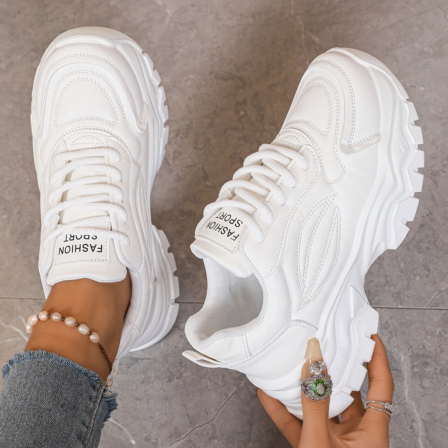 2025 Women's -block Dad Sneakers Thick Sole Athletic Height-increasing Shoes Women's Fashion Trendy, Women Shoes