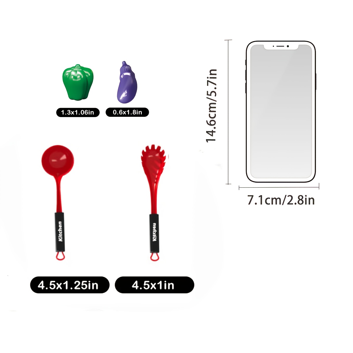 Rode mini-keuken speelgoedset