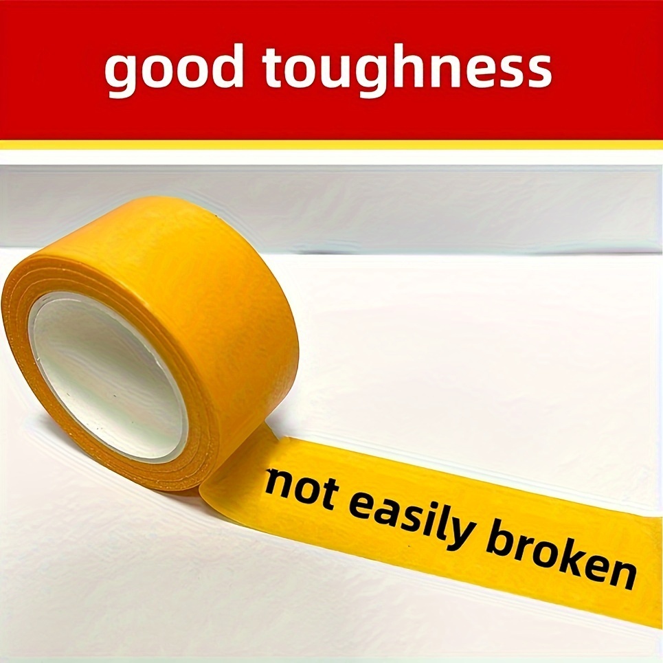 Waterproof Paper Masking Tape High adhesion Yellow Tapes Temu