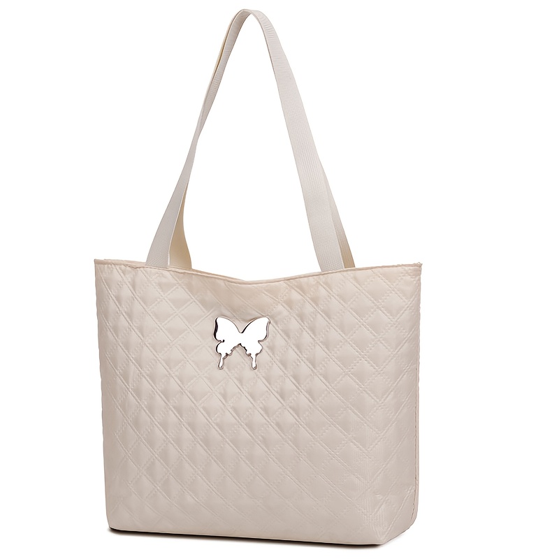 TEMU Women's Handbag - Unisex Square Bag, High-end Feel, Women's Fashion Commuter Shoulder Bag, Popular Tote Bag [zipper Random]
