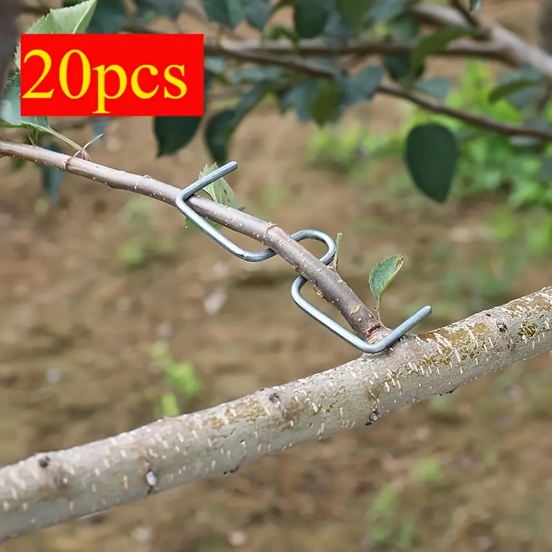20pcs Metal Fruit Tree Branch Kit, No Electricity Needed, Fruit Branch Stretching Shaping Tools _ Branch Pruning Hooks