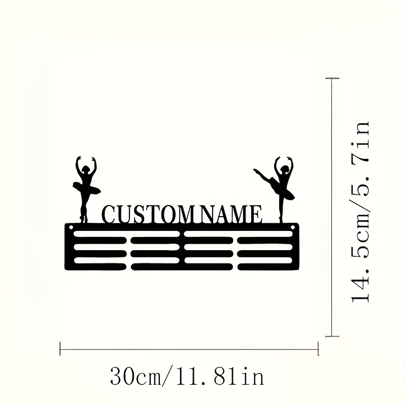 TEMU Customizable Ballet Dancer Medal, Design, Suitable For Home Decor, , Weddings, , Engagement, Valentine's Day, Christmas, Halloween Decoration
