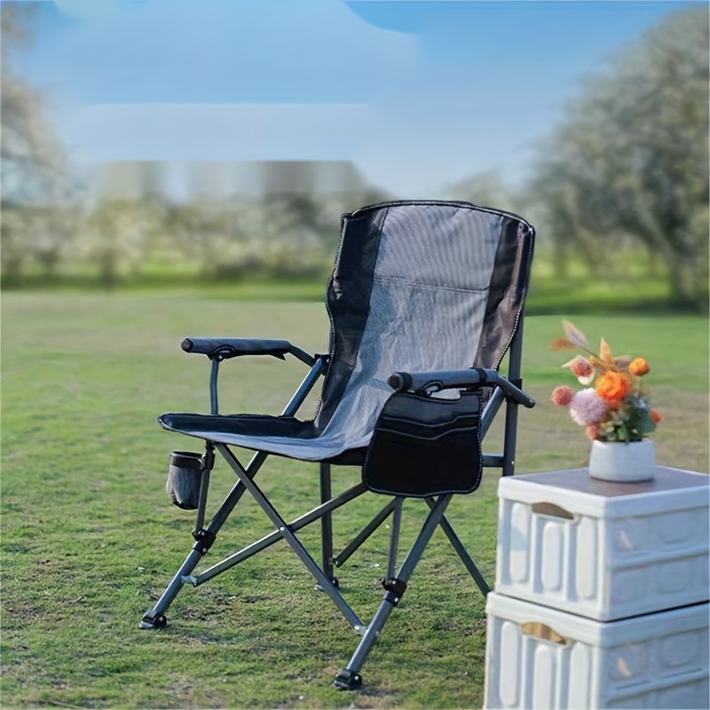 Outdoor 600d Oxford Cloth Folding Large Chair Camping Picnic Beach