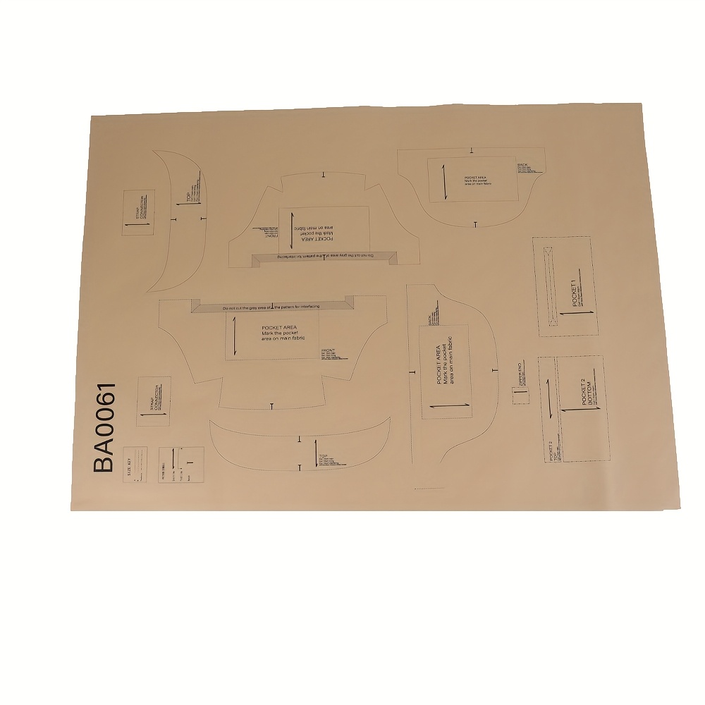 Image of Sewing Patterns For Fanny Packs, 1:1 Scale Basic Women's Handbags, Trendy Handbag Designs, Handmade Bag Crafting Patterns, An Ideal Gift Option For Novices And Sewing Lovers