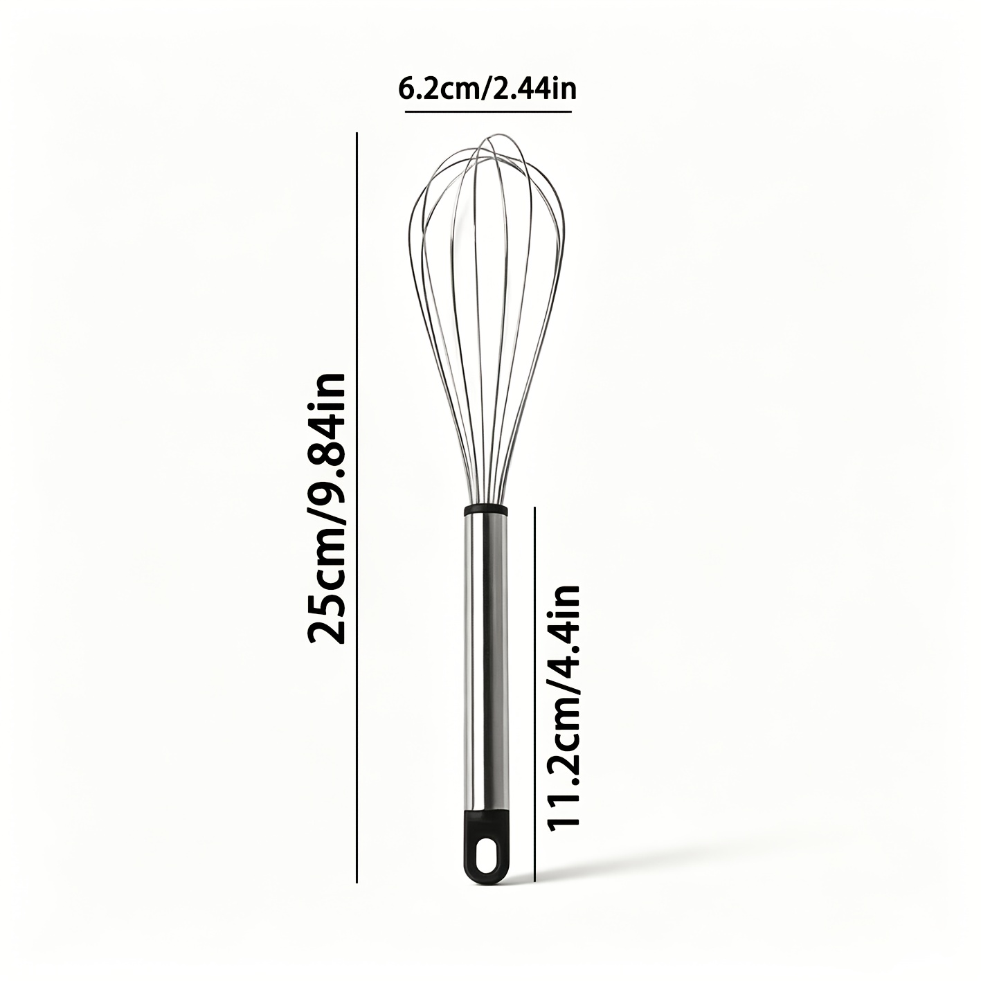 TEMU manuale da 1 pezzo in acciaio inossidabile con per sbattere uova, , montata, di uova, salsa, per cucina, pasticceria, cottura, dessert, torte,