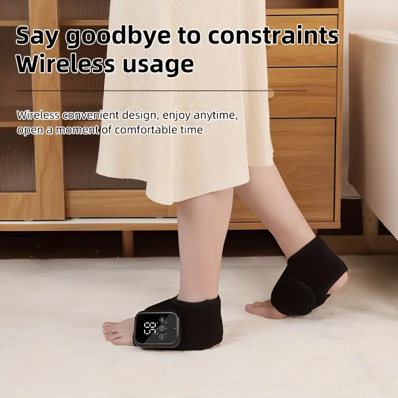 heating massager, 2-pack ankle relaxation massagers with three massage and adjustable temperatures, usb, lcd display, portable design – gift Product details 0