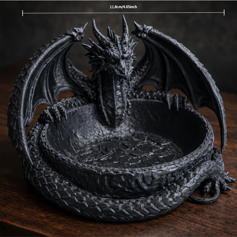 Image of Dragon's Nest" Is A Versatile Desktop And Entryway Storage Tray, Ideal For Storing Daily Essentials Like Keys, , And Rings, And Can Be Used As A Jewelry Tray