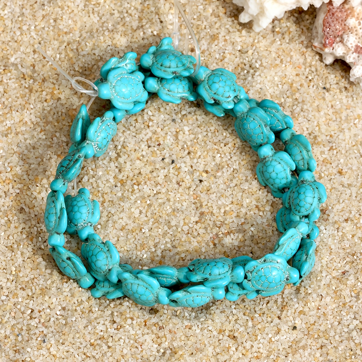 TEMU 23/30/35 pezzi per confezione di perline a forma di retr簷, accessori di gioielleria , piccole perline decorative a forma di blu, perline per di