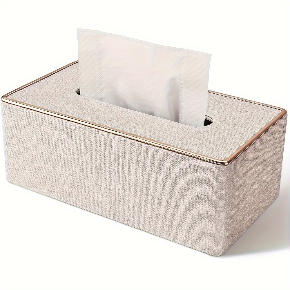 

Luxurious Leather Tissue Box Holder - Sleek Solid Color, Perfect For Bedroom, Living Room, Car & Kitchen Decor