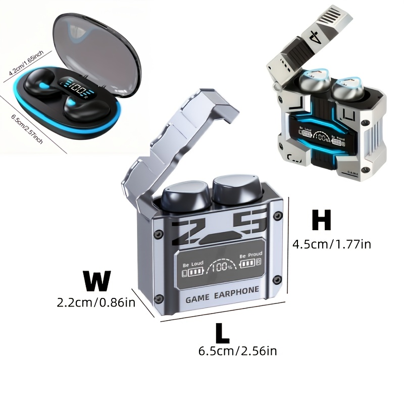 2-in-1 Hot Selling Smart Digital Electronic Gift Includes - Electronic Display Wireless Earphones * 1 Stylish And Exquisite Watch * 1, Suitable for Daily/travel/outdoor Wear, Is The Best Gift for Family And Friends On Christmas And Halloween