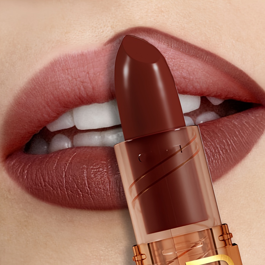 Lipstick, Waterproof, Sweatproof, Lasting Makeup, Not Sticky, Not Greasy, Not Greasy, Not Drying, Matte, Brown, Lip Liner, Suitable For Beginners