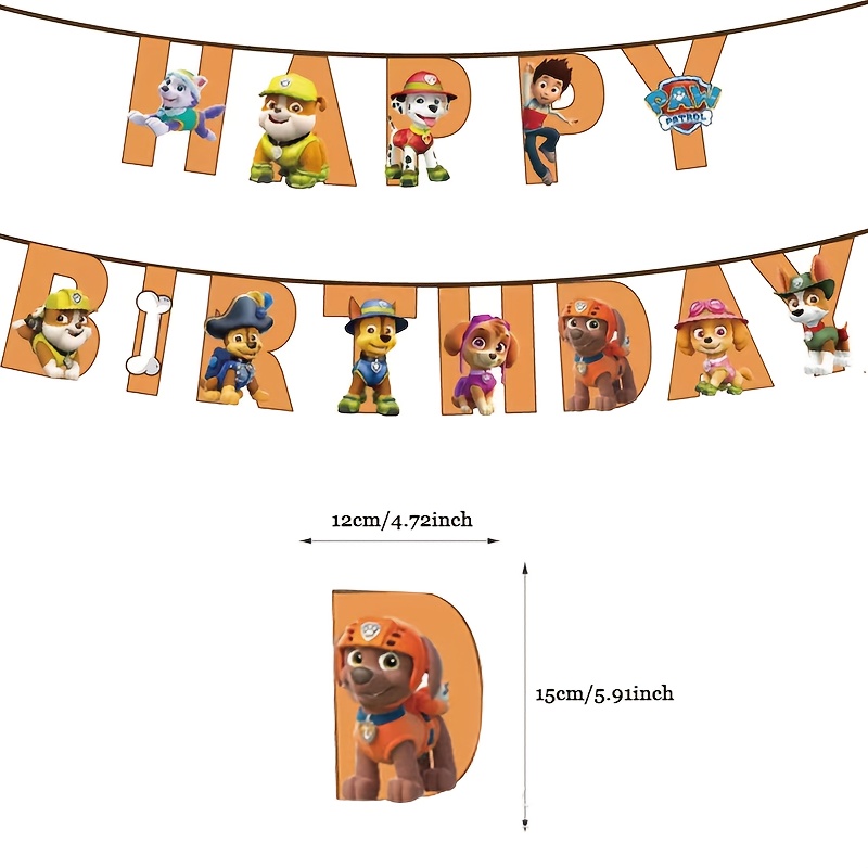 Party Bunting, Adorable Cartoon Characters, Essential Decorations For Birthday Parties, Reusable, High-quality Banners, Decor