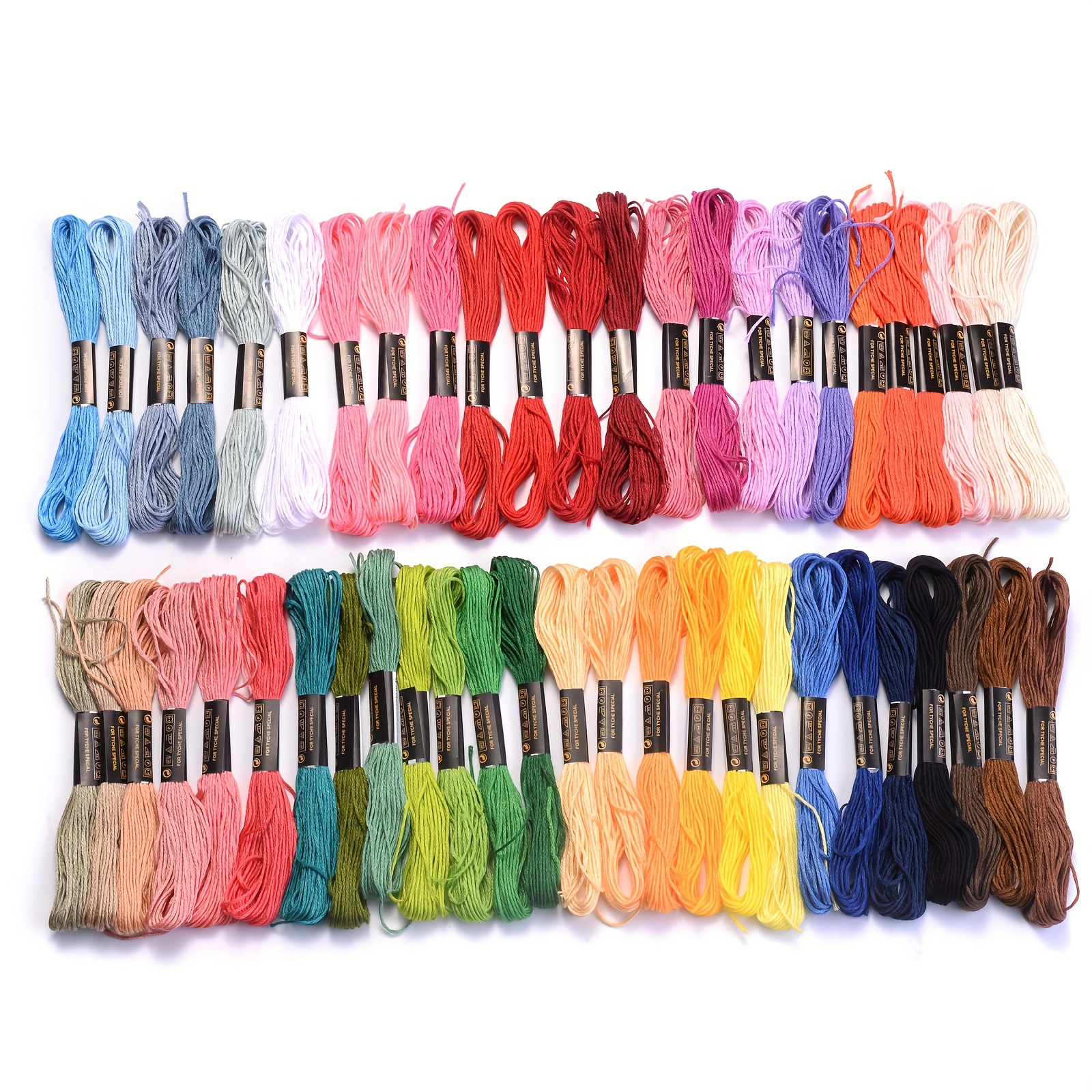 

50 Skeins Rainbow Color Embroidery Floss Cross Stitch Threads Embroidery Thread For Friendship Bracelet Making Embroidery String For Craft