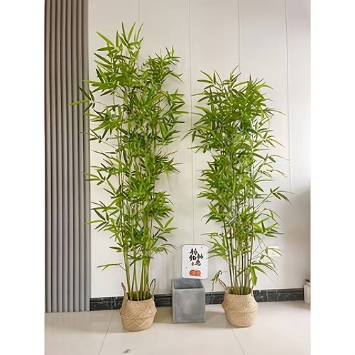 4pcs of 40-inch Faux Bamboo Plants, , Artificial Plants, Suitable for Home, Work, and Flowers, Indoor and Outdoor Use, Pot Not Included