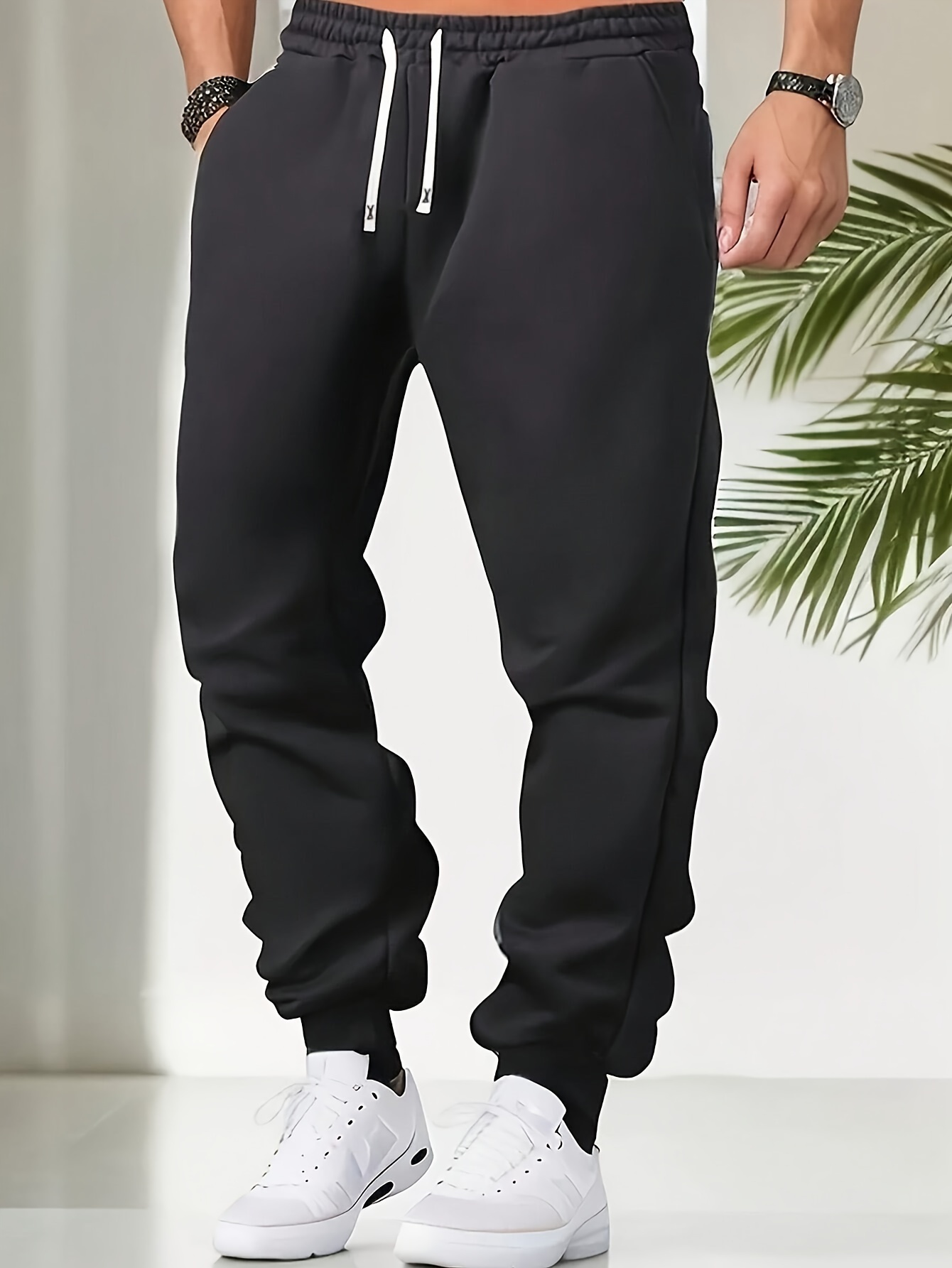 Pantalon De Jogging Homme Décontracté à Ceinture élastique Avec Poche - Neuf Avec étiquettes