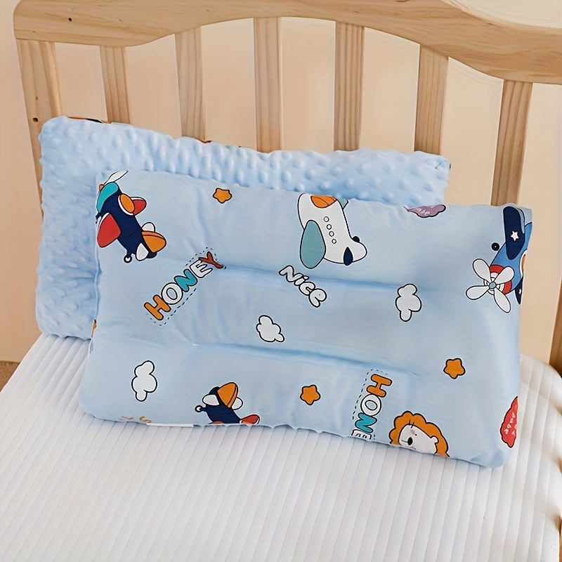 Image of 1pc Pack, Children's Pillow, With Cartoon Patterns, Made Of Bean Fabric, Soft And Skin-friendly, Suitable 2 Christmas Halloween