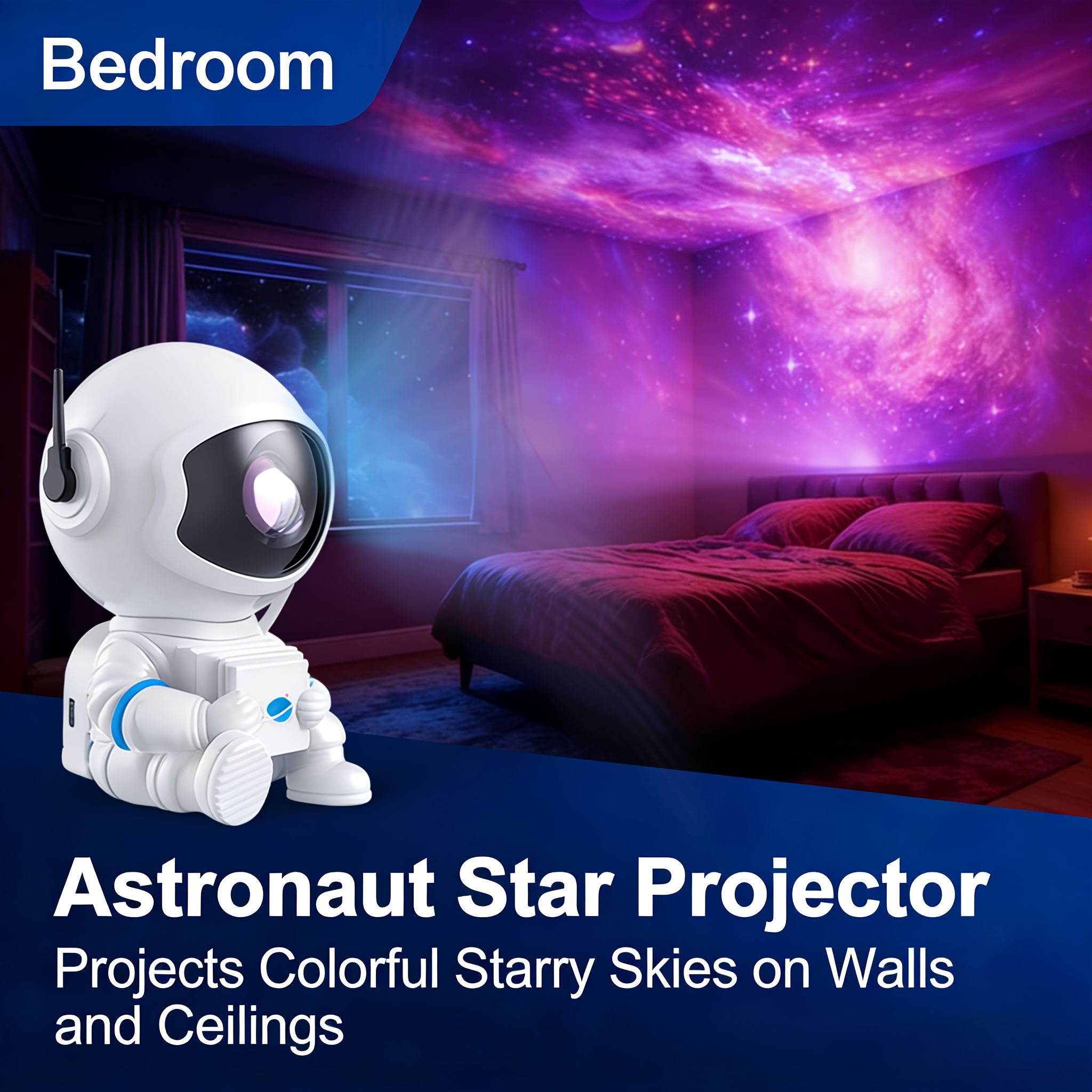 remote controlled astronaut star projector spinning   nebula   for   a cozy atmosphere in your bedroom Product details 3