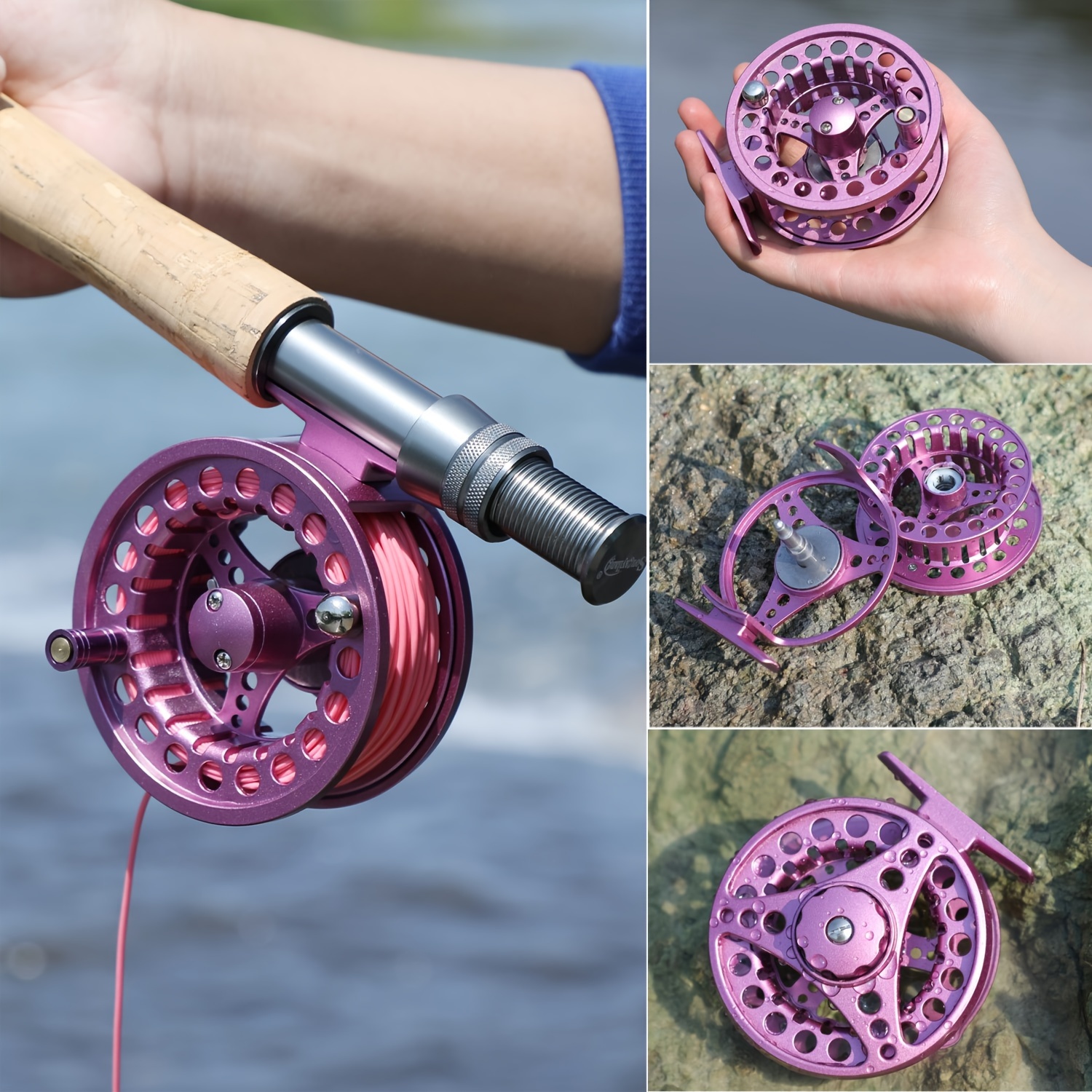 fly fishing reel cnc full metal aluminum 5 6wt - Temu