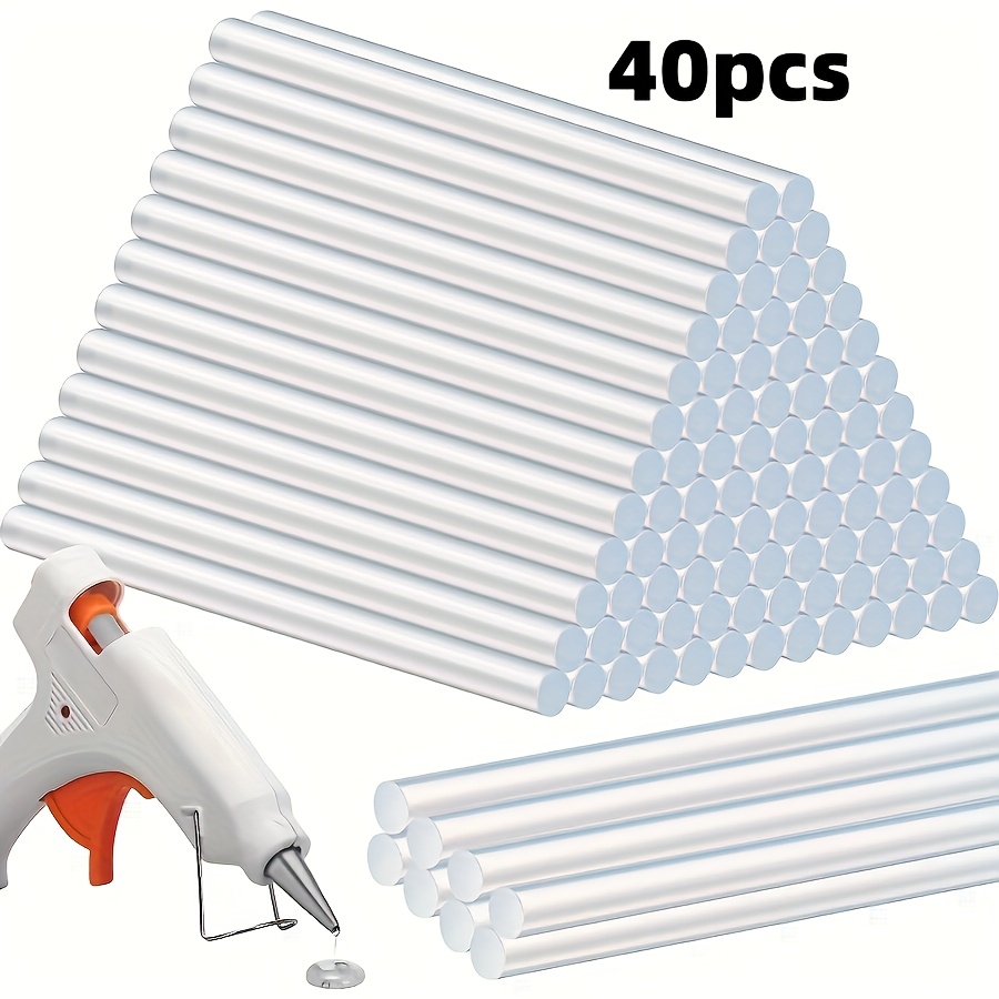 Image of 40pcs Hot Melt Glue Sticks, High- Glue Sticks For Crafts, Furniture Repair Adhesive, Homemade Gifts, The Best Gifts For Mother's Day, Father's Day, Weddings, Parties, And Graduation Season