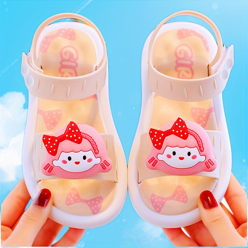 Cute Cartoon Open Toe Sandals Girls Kids Non Slip Soft Temu