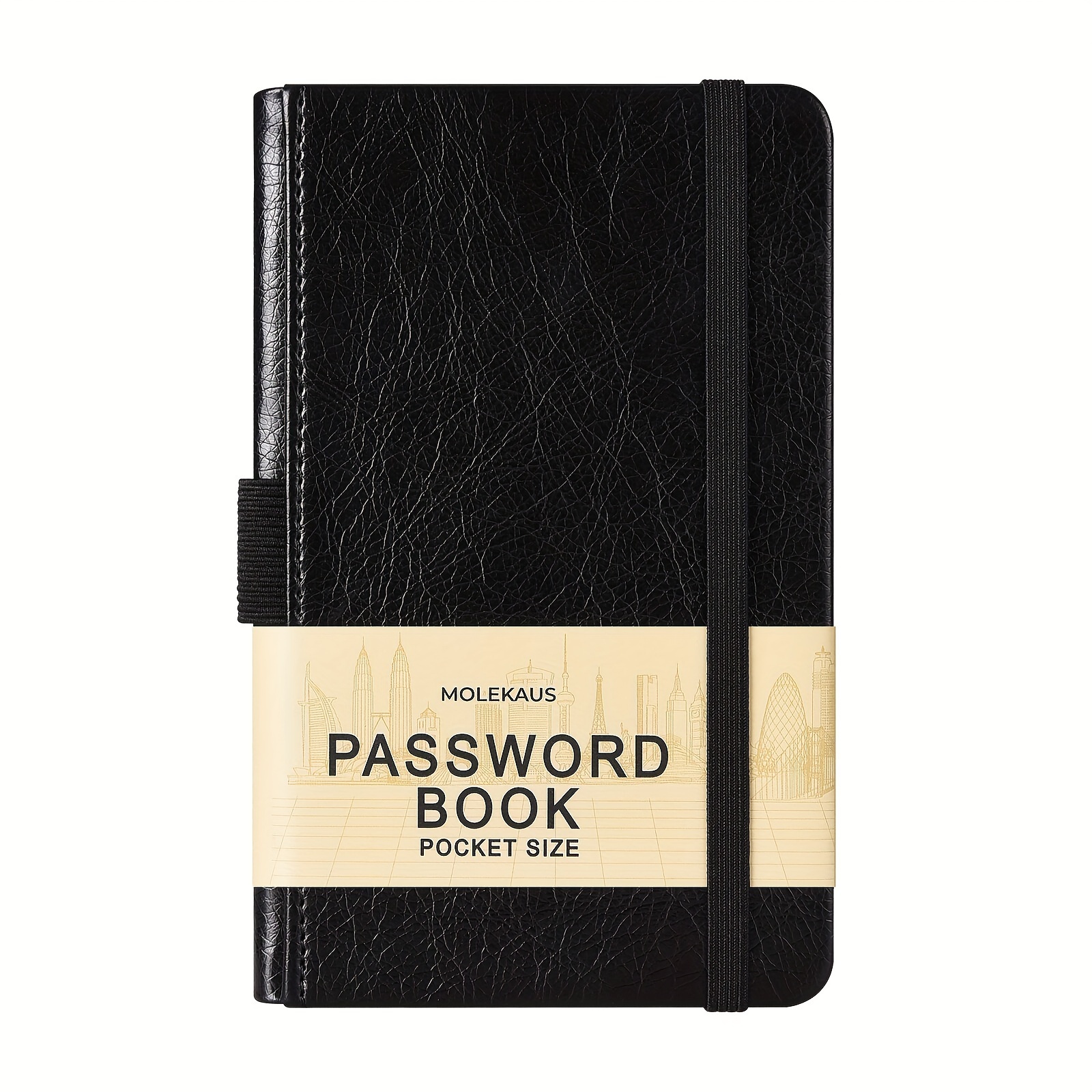 

Password Book Internet Website Address Password Keeper Logbook Alphabetized Password Organizer Journal Notebook A6 6.2x3.5 Hardcover Black
