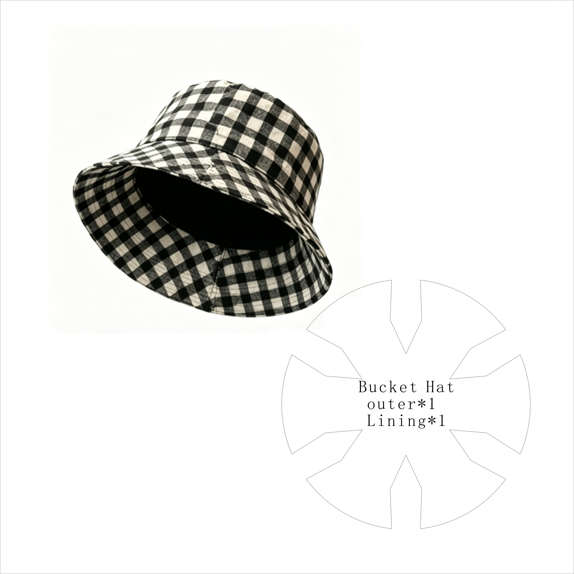 TEMU Handmade Sun Hat Sewing Patterns Suitable For Craft Enthusiasts - Paper Cutting Templates With Brim & Panel Designs For Diy Hats, Ideal Gift For