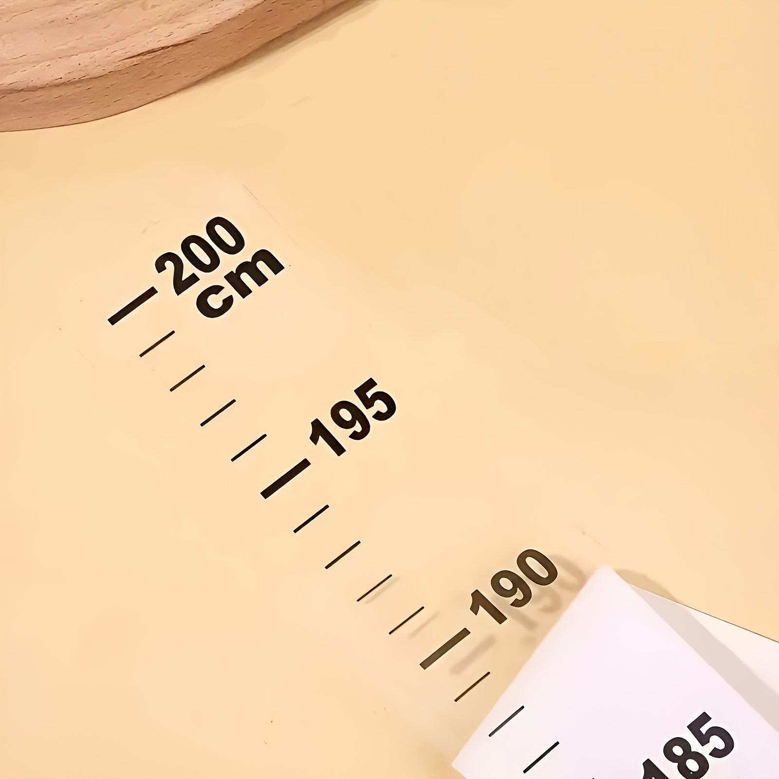 TEMU 1pc Height Chart Growth Ruler, Removable Without Damaging Walls, Wall Decor Measurement | Modern Room Decoration | Sticker
