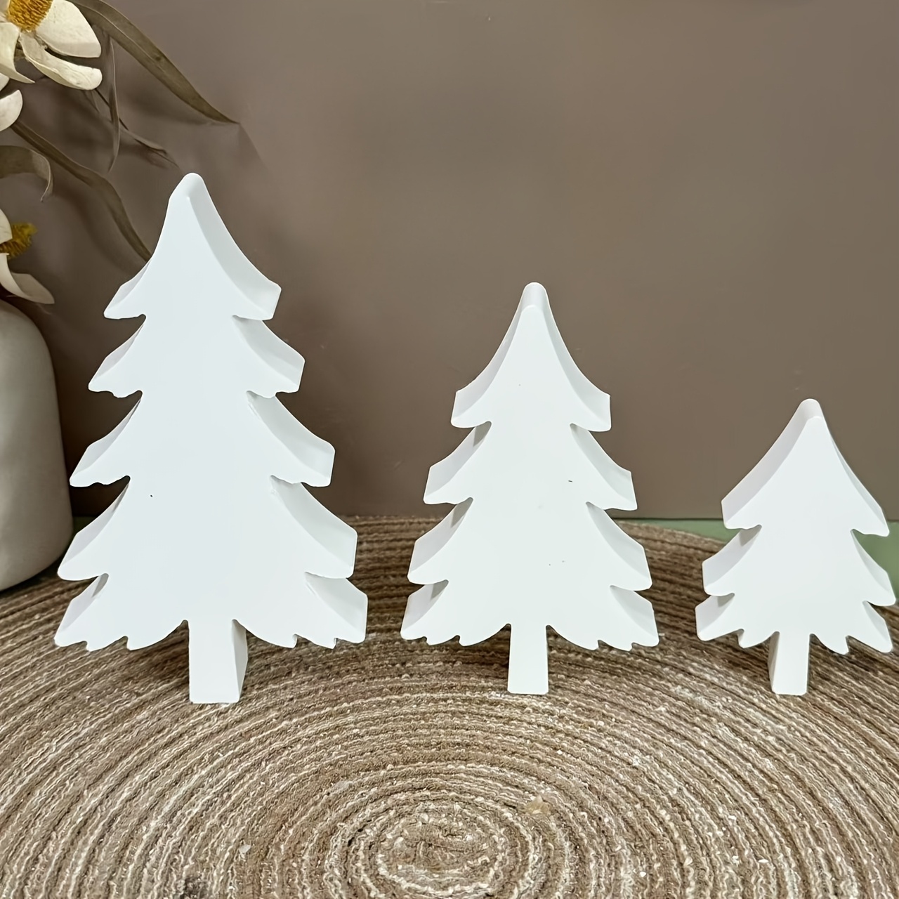 Set Of 3 Christmas Tree Molds, Ideal For Making Candles And Soaps, Perfect For Crafts And Home Decorations During The