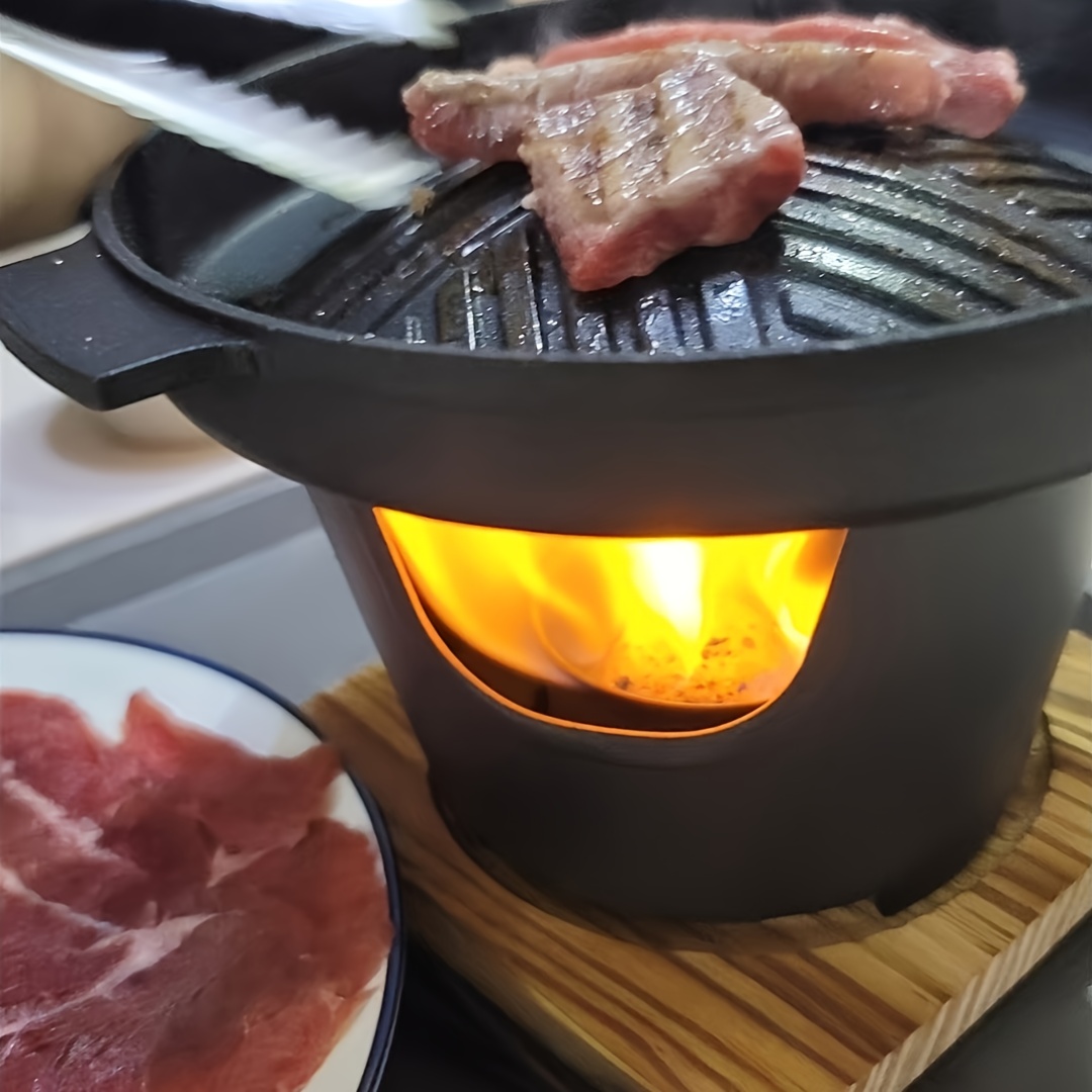 1セットの バーベ ット、ミニ家庭用バーベキューストーブ、高品質アルミニウム合金製、持ち運びと使用が簡単、複数のシーンでお手入れが簡単、燃料は自分で提供する必要があります 商品詳細 5