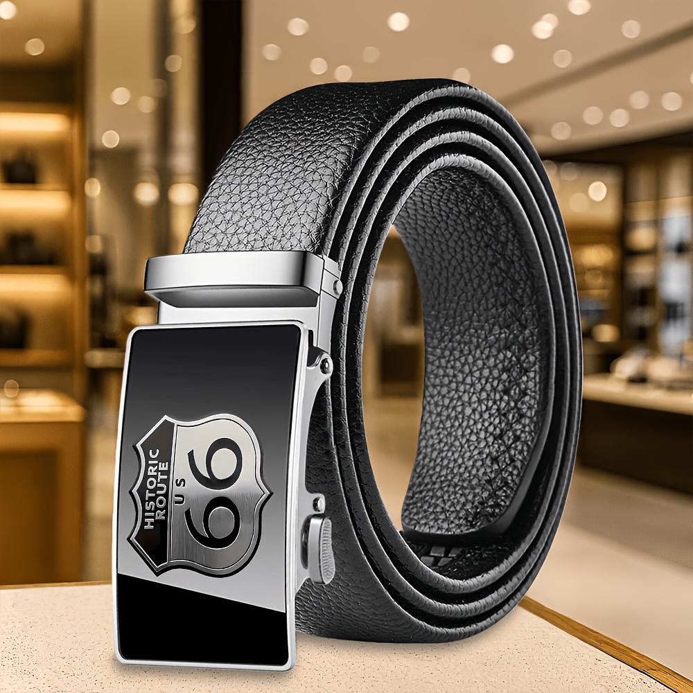 TEMU 1pc Men's & Unisex Belt - Cool Stylish (male/female) /manual Operation (no Tools) - Durable For Business, Casual Wear - Novelty Gift For Road
